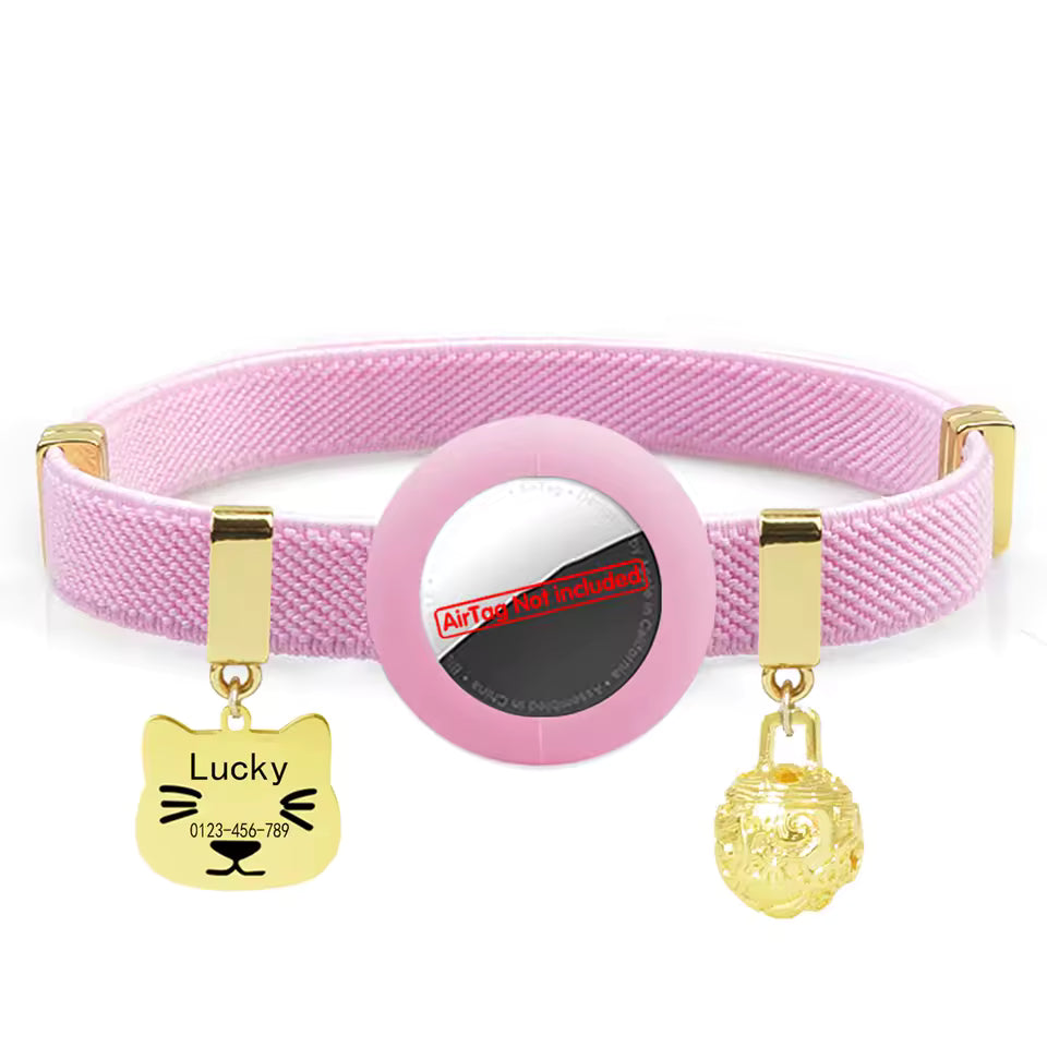 Breakaway Cat Collar with AirTag Holder