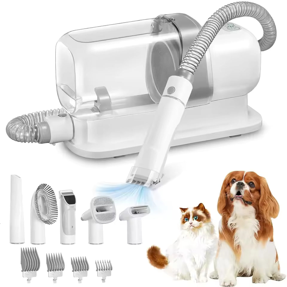 Pet Hair Grooming Vacuum Kit
