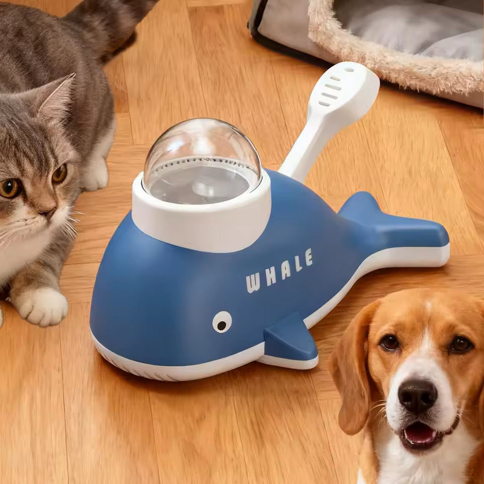 Whale Puzzle Slow Feeder Dog Toy