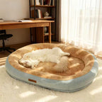 Plush Winter Pet Calming Bed
