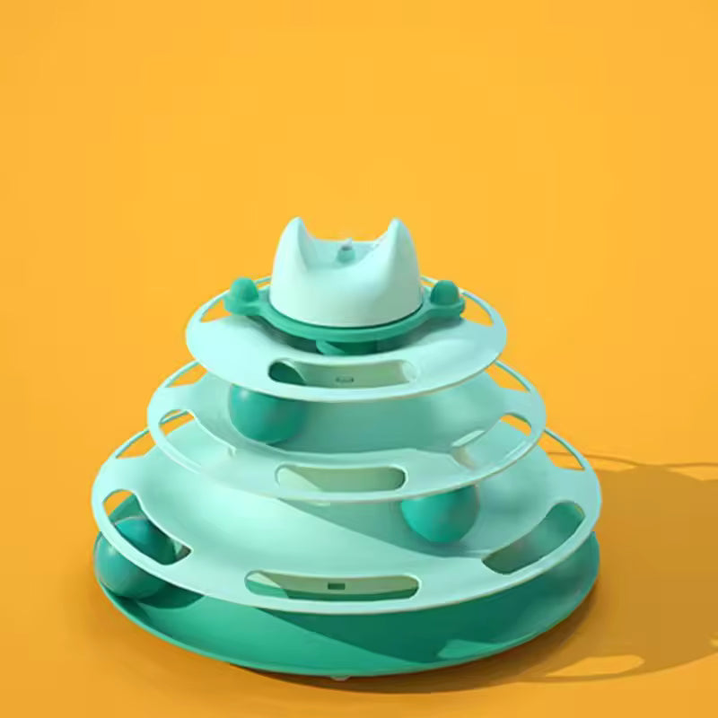 4 Layer Interactive Cat Carousel Toy