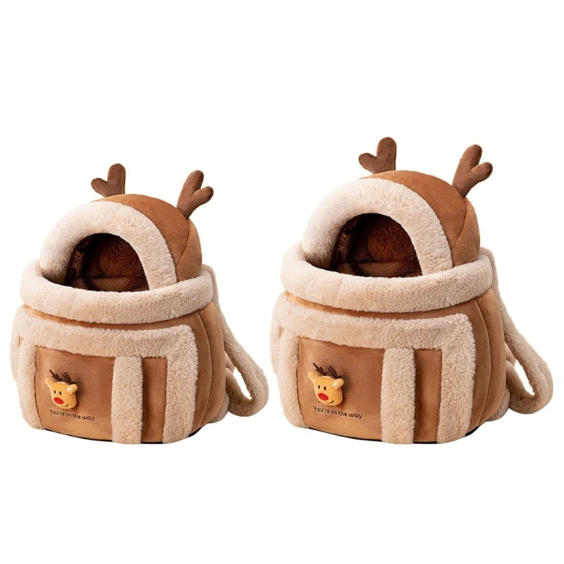 Furry Warm Pet Travel Carrier Bag