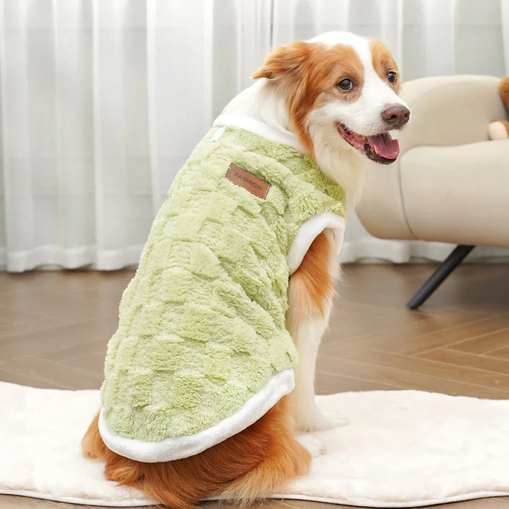 Winter Flannel Dog Sweater Vest