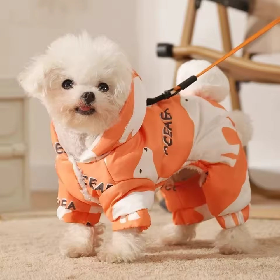 Warm Fleece Lined Dog Winter Jacket