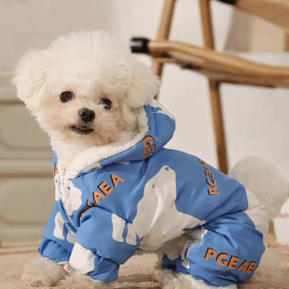 Warm Fleece Lined Dog Winter Jacket