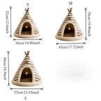 Self Warming Plush Tent Pet Bed
