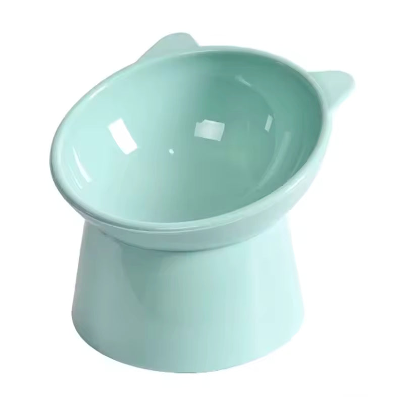 Tilted High Base Anti Choking Pet Bowl
