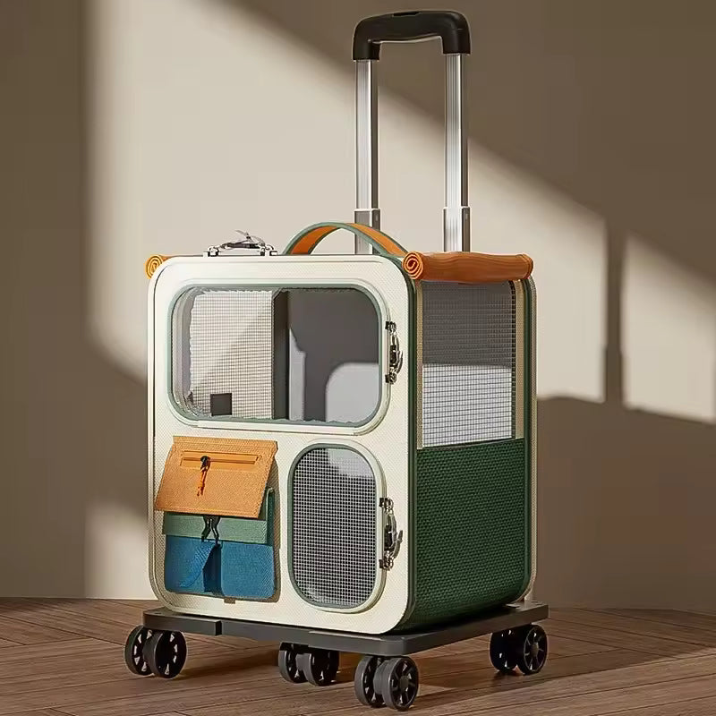 Rolling Pet Backpack Carrier