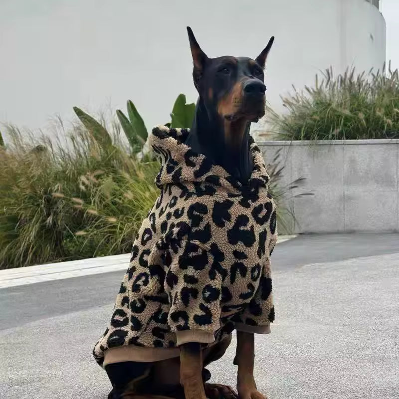 Winter Lamb Wool Dog Hoodie