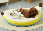 Banana Shaped Cozy Pet Bed