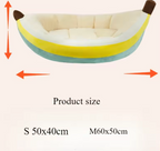Banana Shaped Cozy Pet Bed
