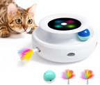 2 in 1 Interactive Feather Ball Cat Toy