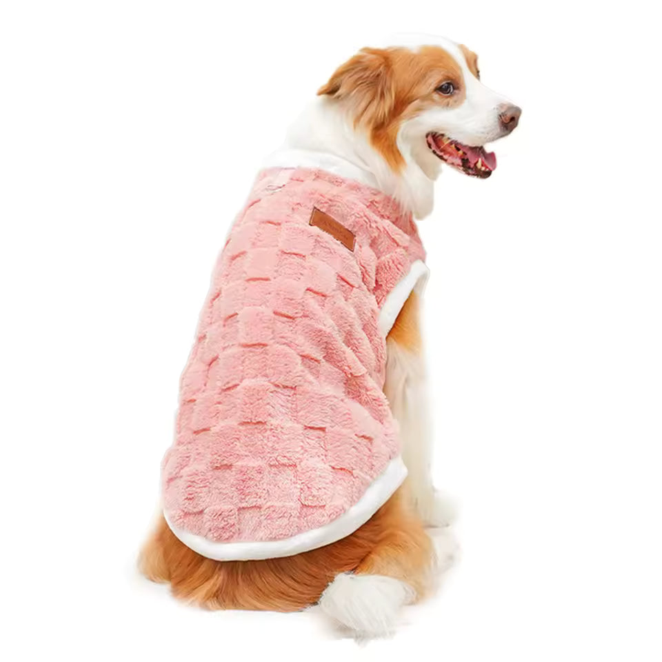 Winter Flannel Dog Sweater Vest
